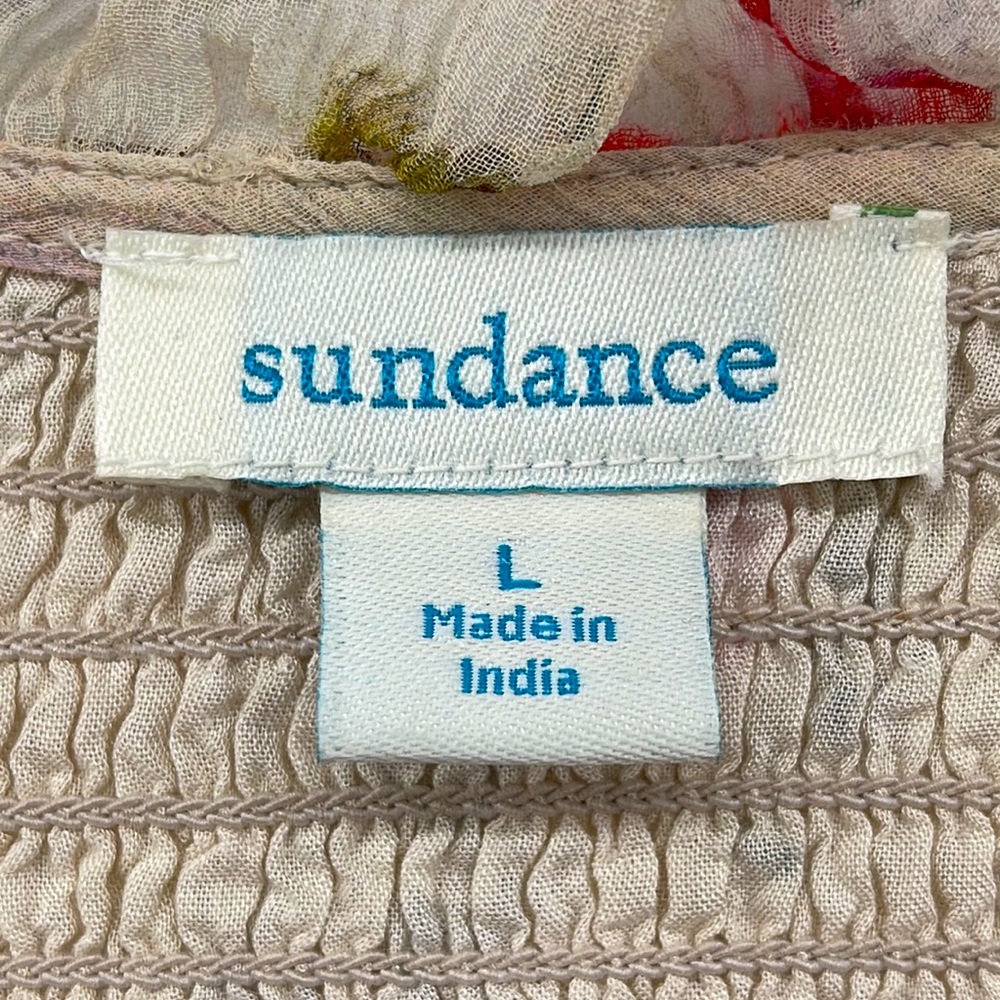 SUNDANCE Amelia Floral Blouse Size Large - Picture 4 of 5